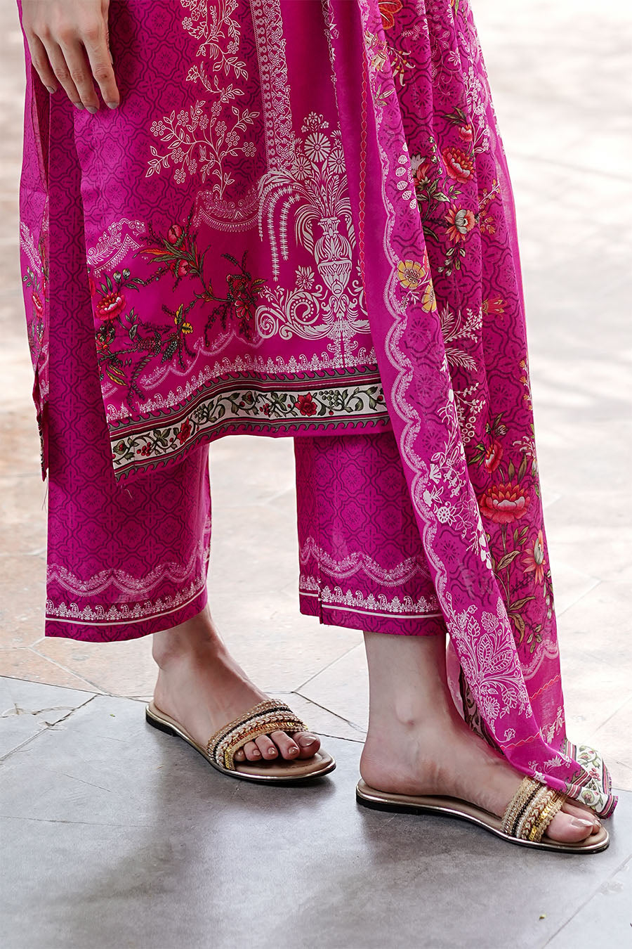 PINK SORBET | Stitched 3 pcs | LAWN