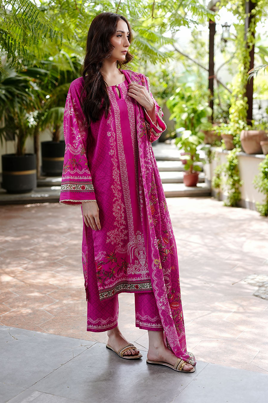 PINK SORBET | Stitched 3 pcs | LAWN
