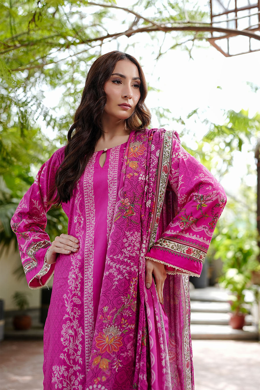 PINK SORBET | Stitched 3 pcs | LAWN