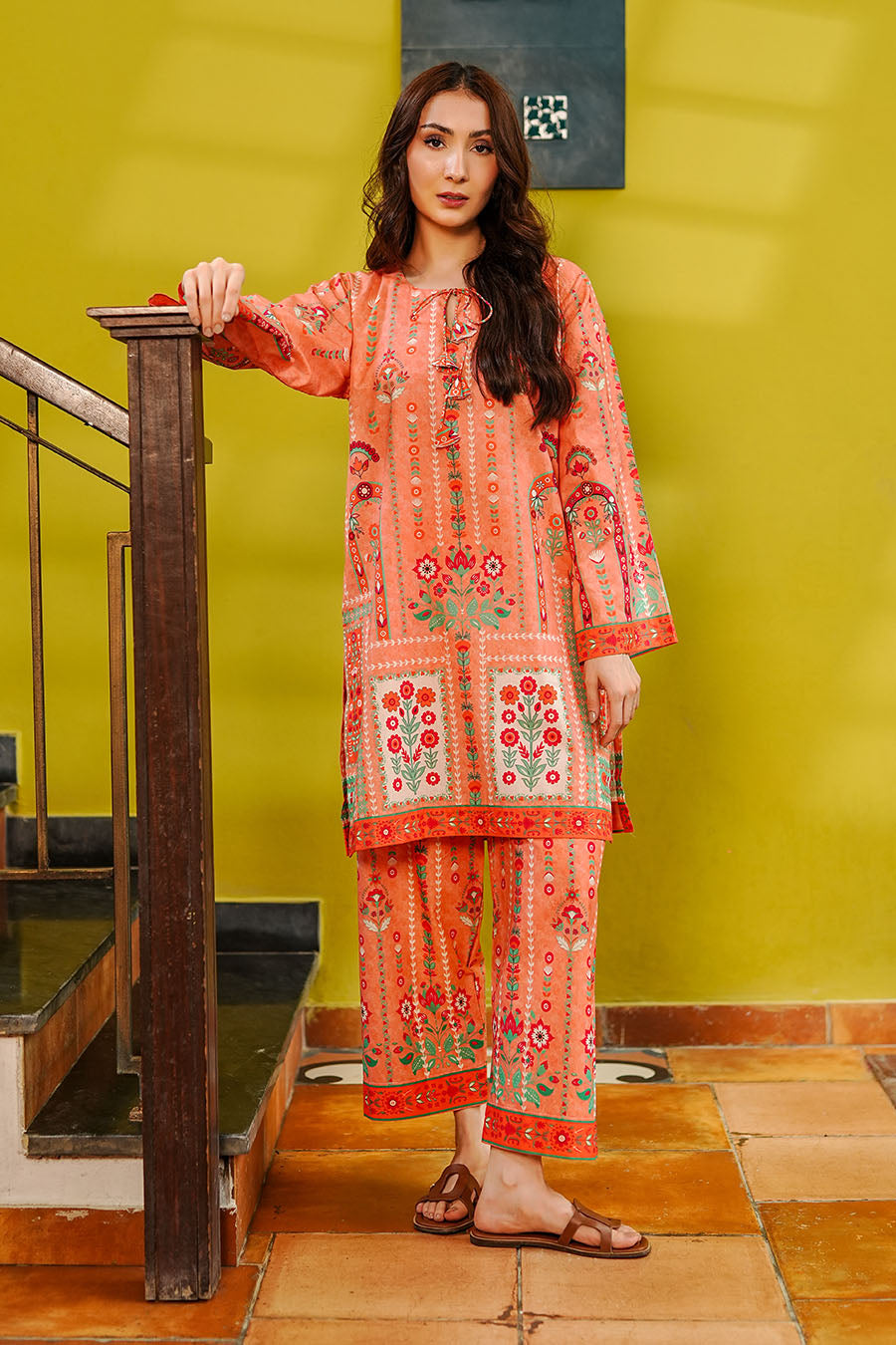 DAYDREAM CORAL | Stitched 2 pcs | LAWN
