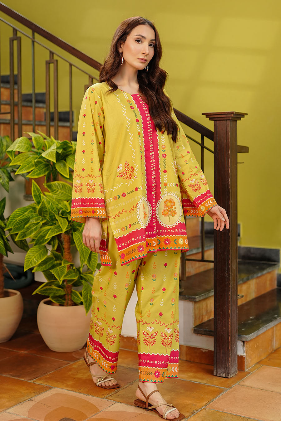 LIME RADIANCE | Stitched 2 pcs | LAWN