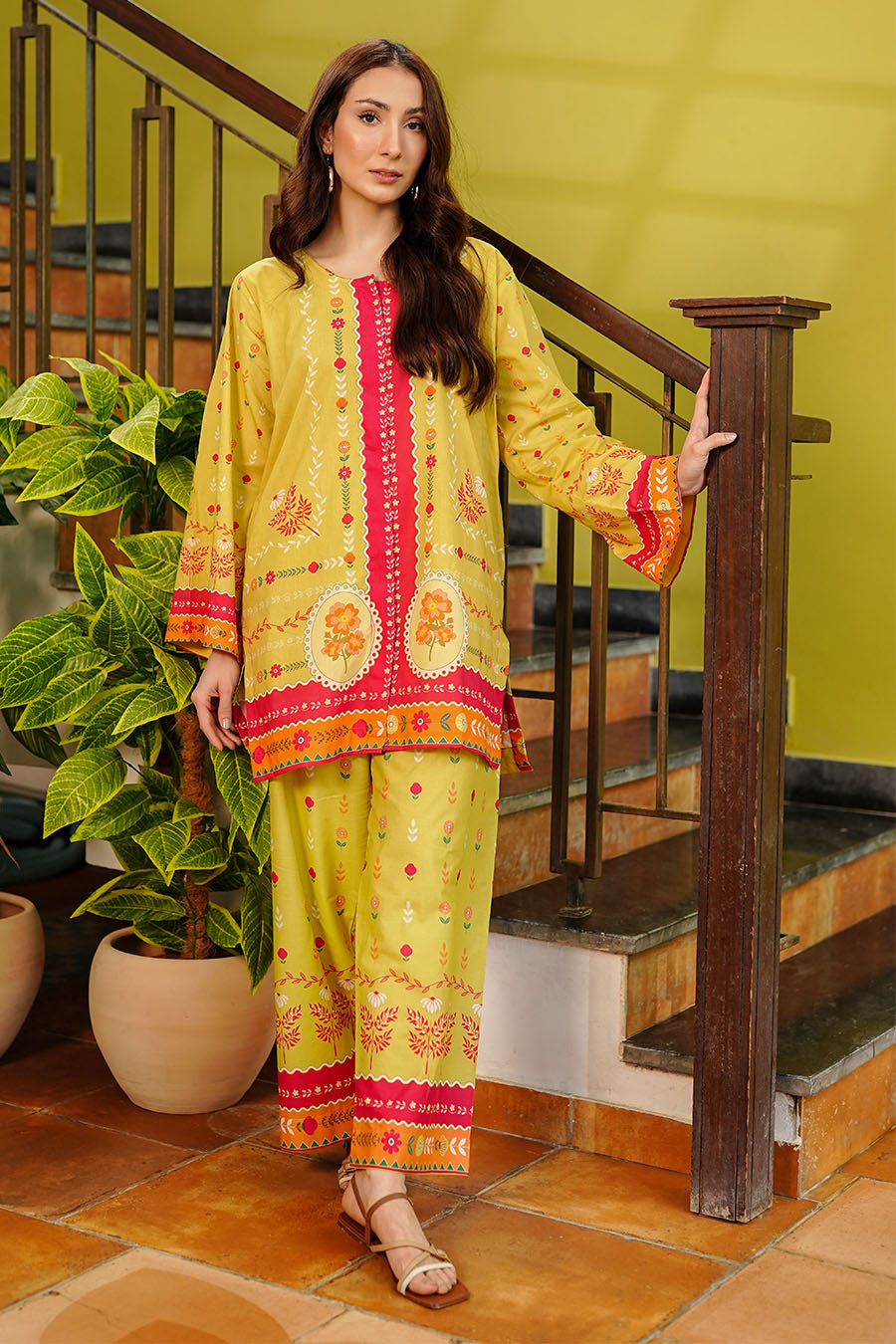 LIME RADIANCE | Stitched 2 pcs | LAWN
