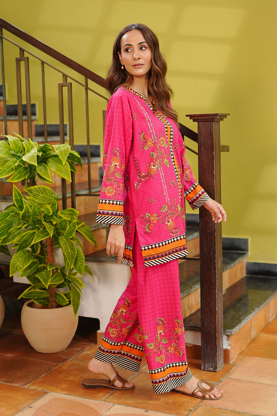 FUCHSIA CHARM | Stitched 2 pcs | LAWN