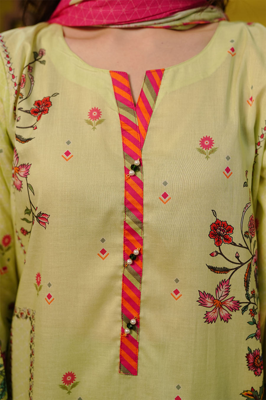 SUMMER MEADOW | Stitched 3 pcs | LAWN