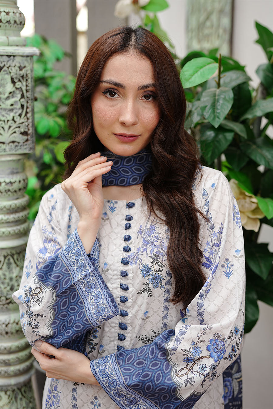 BLUE REVERIE | Stitched 3 pcs | LAWN