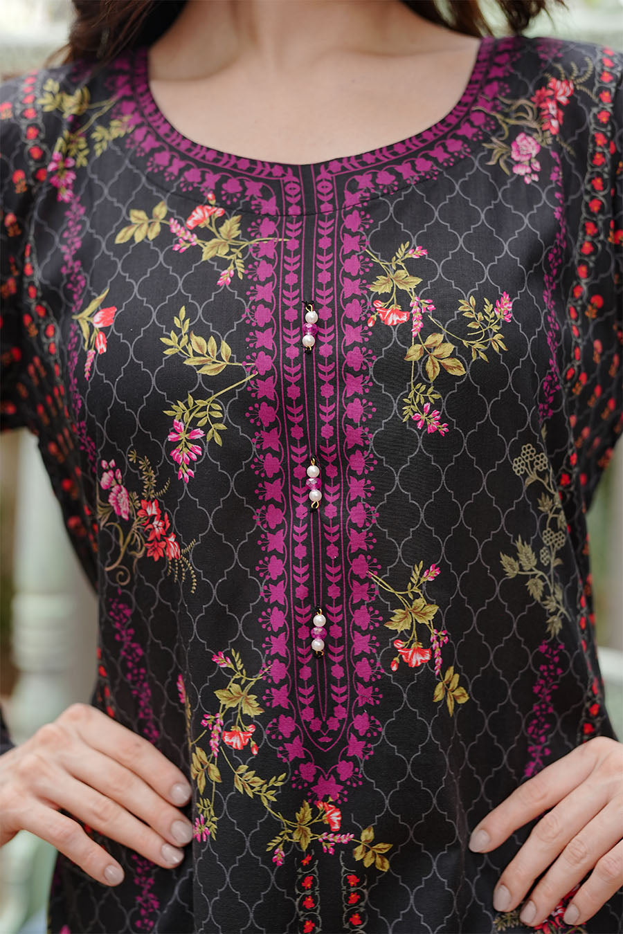 TWILIGHT GARDEN | Stitched 3 pcs | LAWN