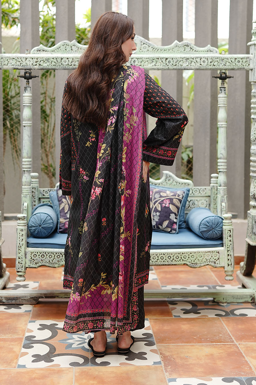 TWILIGHT GARDEN | Stitched 3 pcs | LAWN