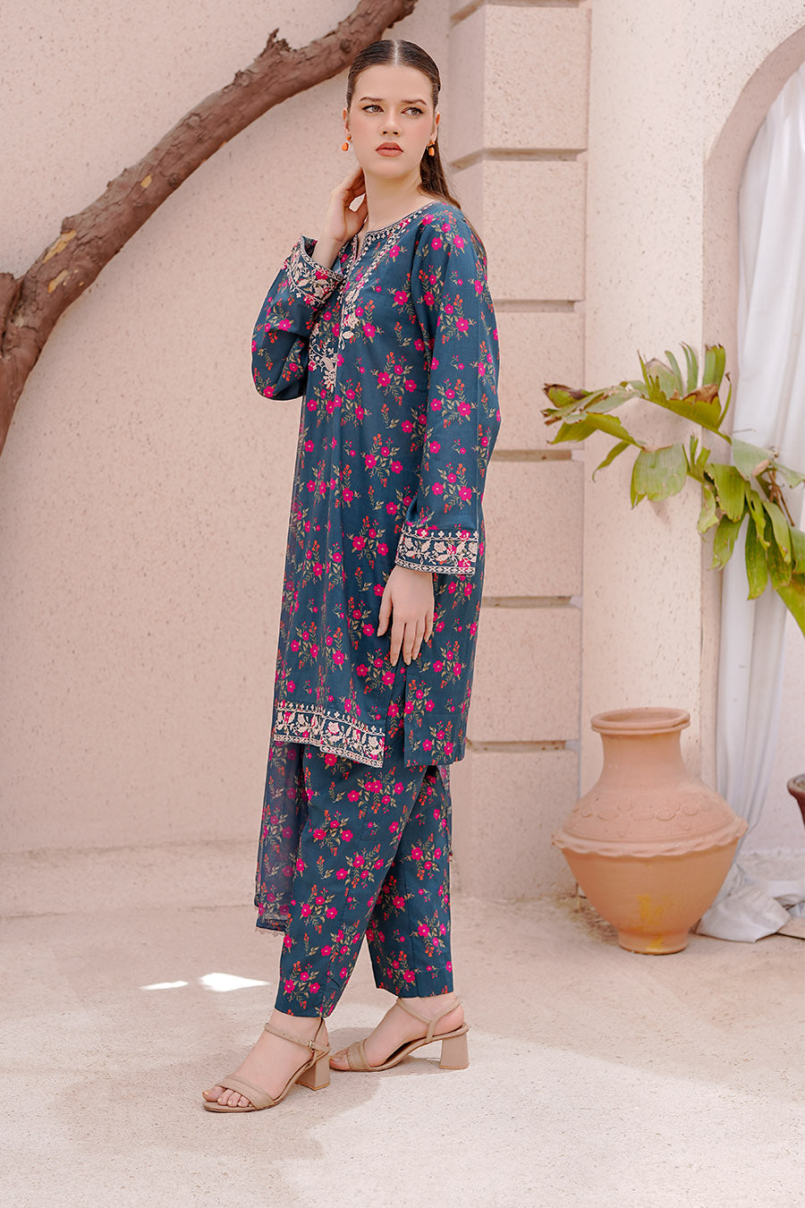 RENA | Embroidery Stitched 3 pcs | lawn