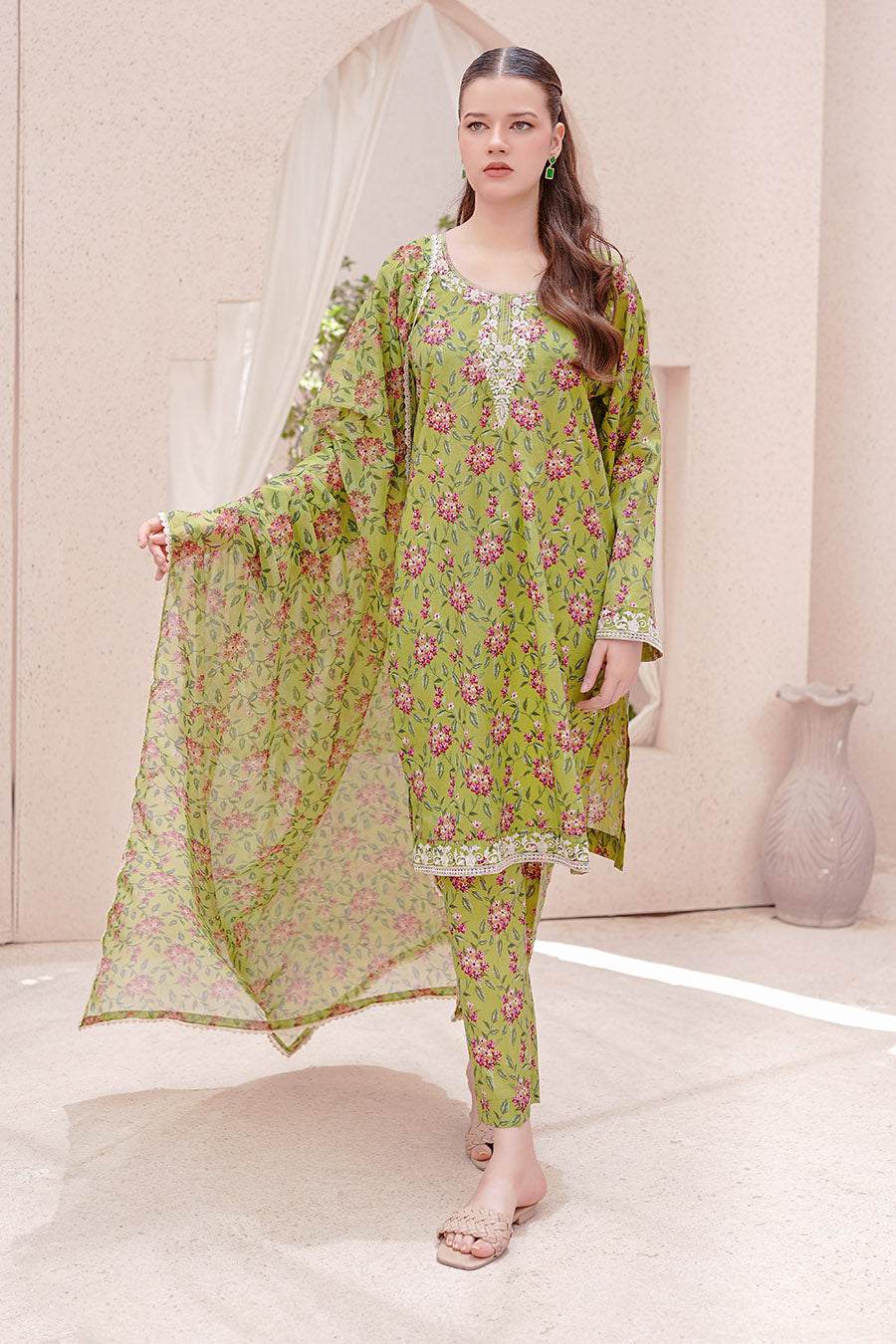 SOFIA | Embroidery Stitched 3 pcs | lawn