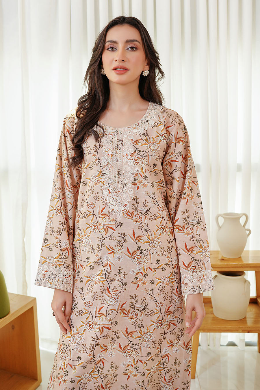 CERISE | Embroidery Stitched 2 pcs | Khaddar