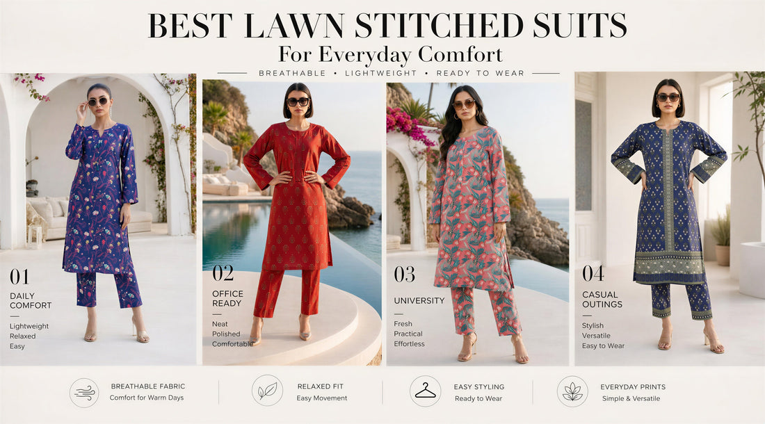 Best Lawn Stitched Suits for Women for Everyday Comfort