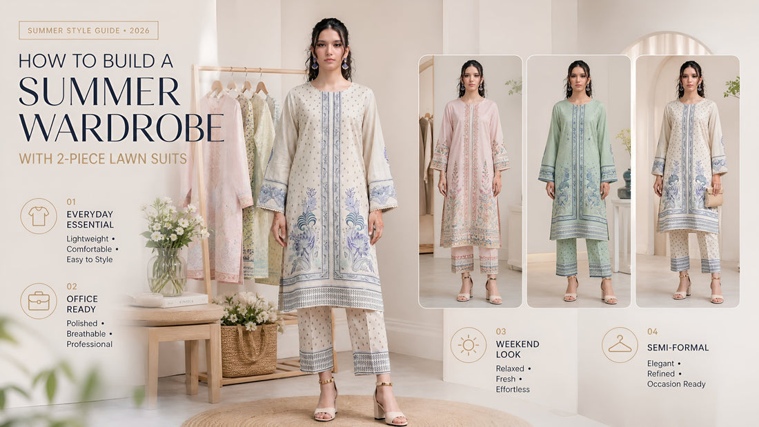 How to Build a Summer Wardrobe with 2 Piece Lawn Suits