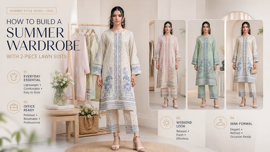 How to Build a Summer Wardrobe with 2 Piece Lawn Suits