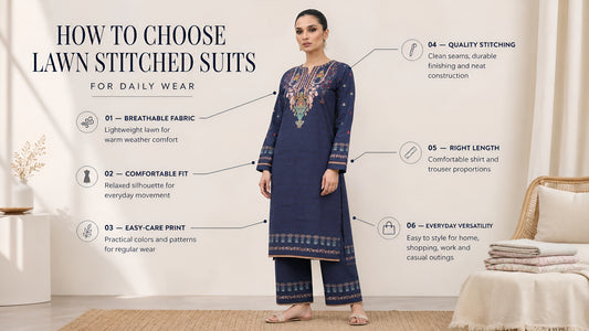 How to Choose Lawn Stitched Suits for Daily Wear
