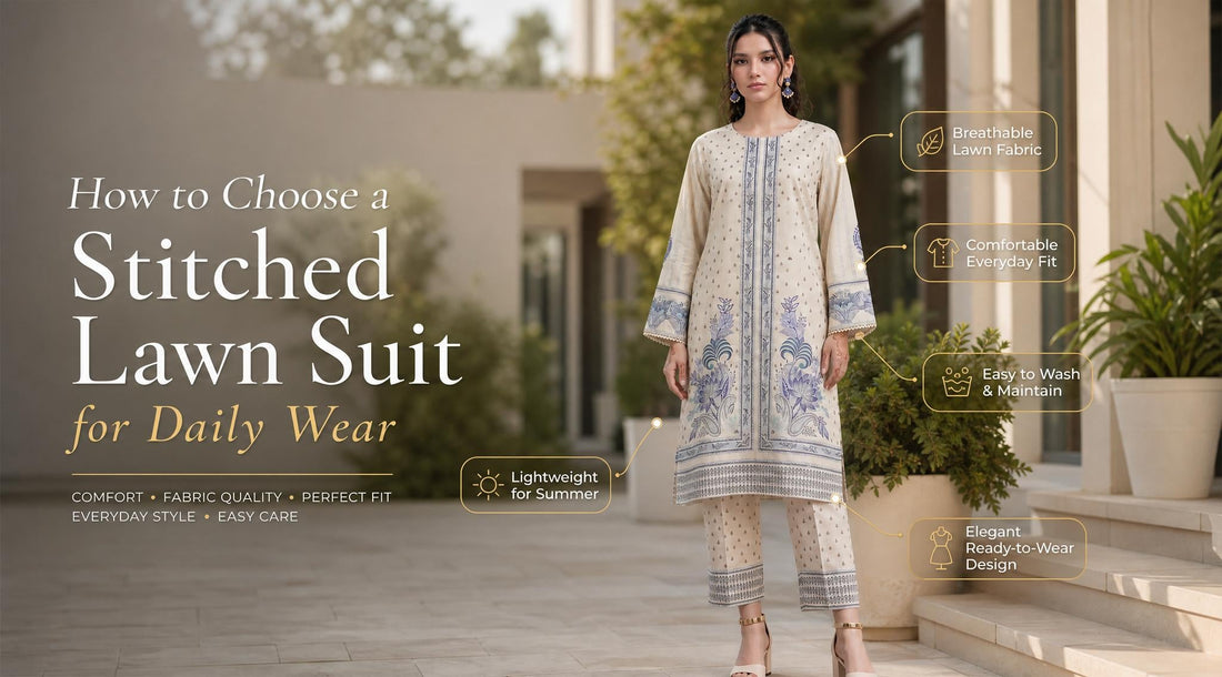 How to Choose a Stitched Lawn Suit for Daily Wear
