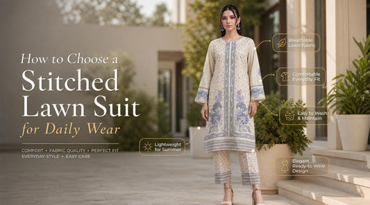 How to Choose a Stitched Lawn Suit for Daily Wear