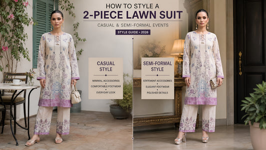 How to Style a 2 Piece Lawn Suit for Casual and Semi-Formal Events