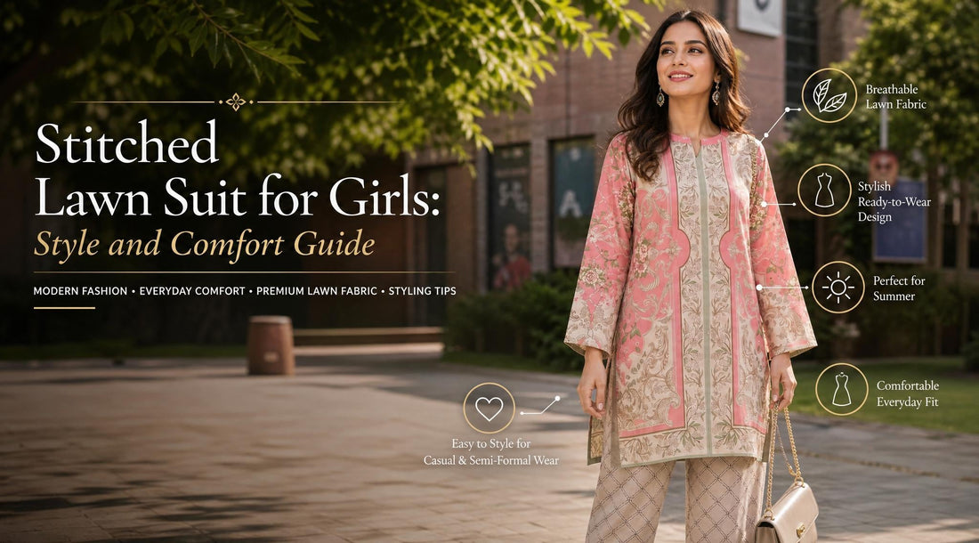 Stitched Lawn Suit for Girls: Style and Comfort Guide