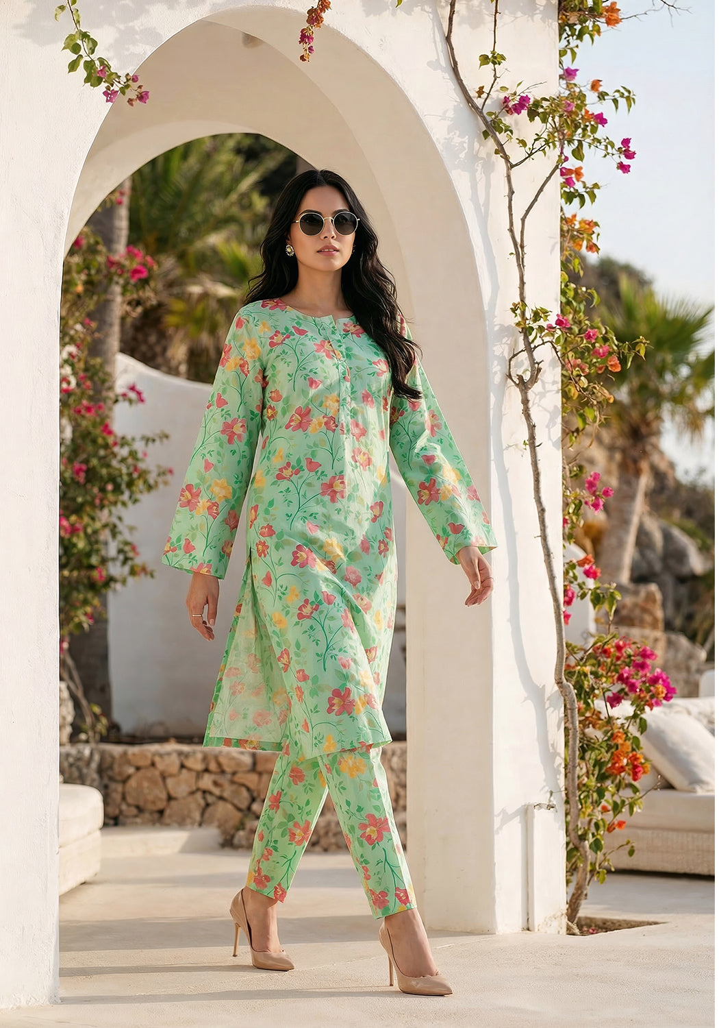 Hibiscus | Stitched 2 PC | Lawn