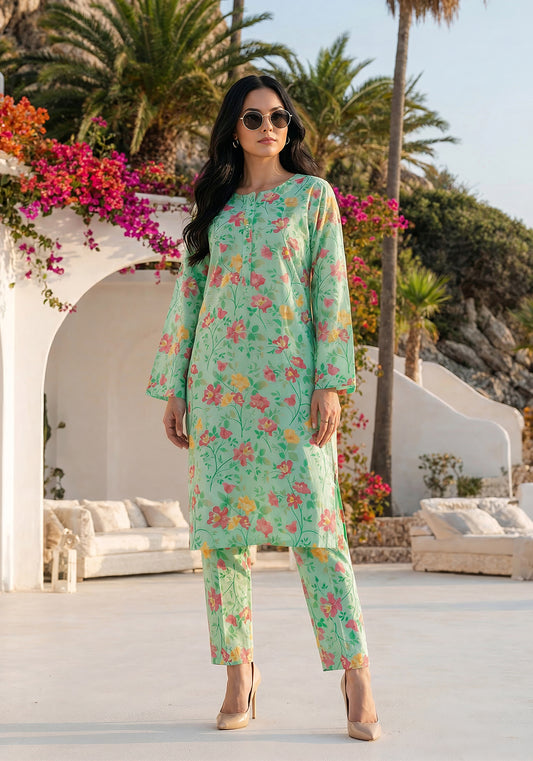Hibiscus | Stitched 2 PC | Lawn