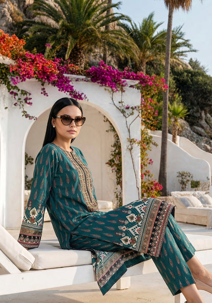 Emerald | Stitched 2 PC | Lawn