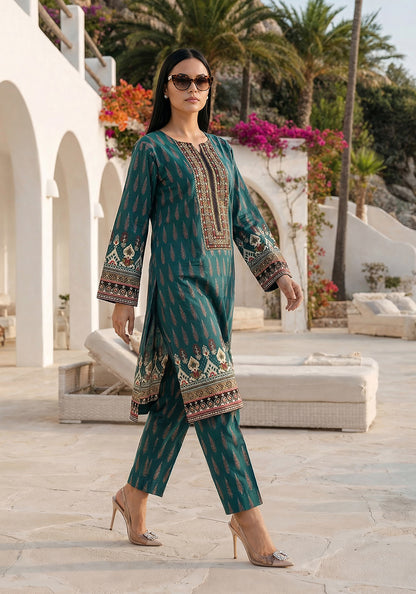 Emerald | Stitched 2 PC | Lawn