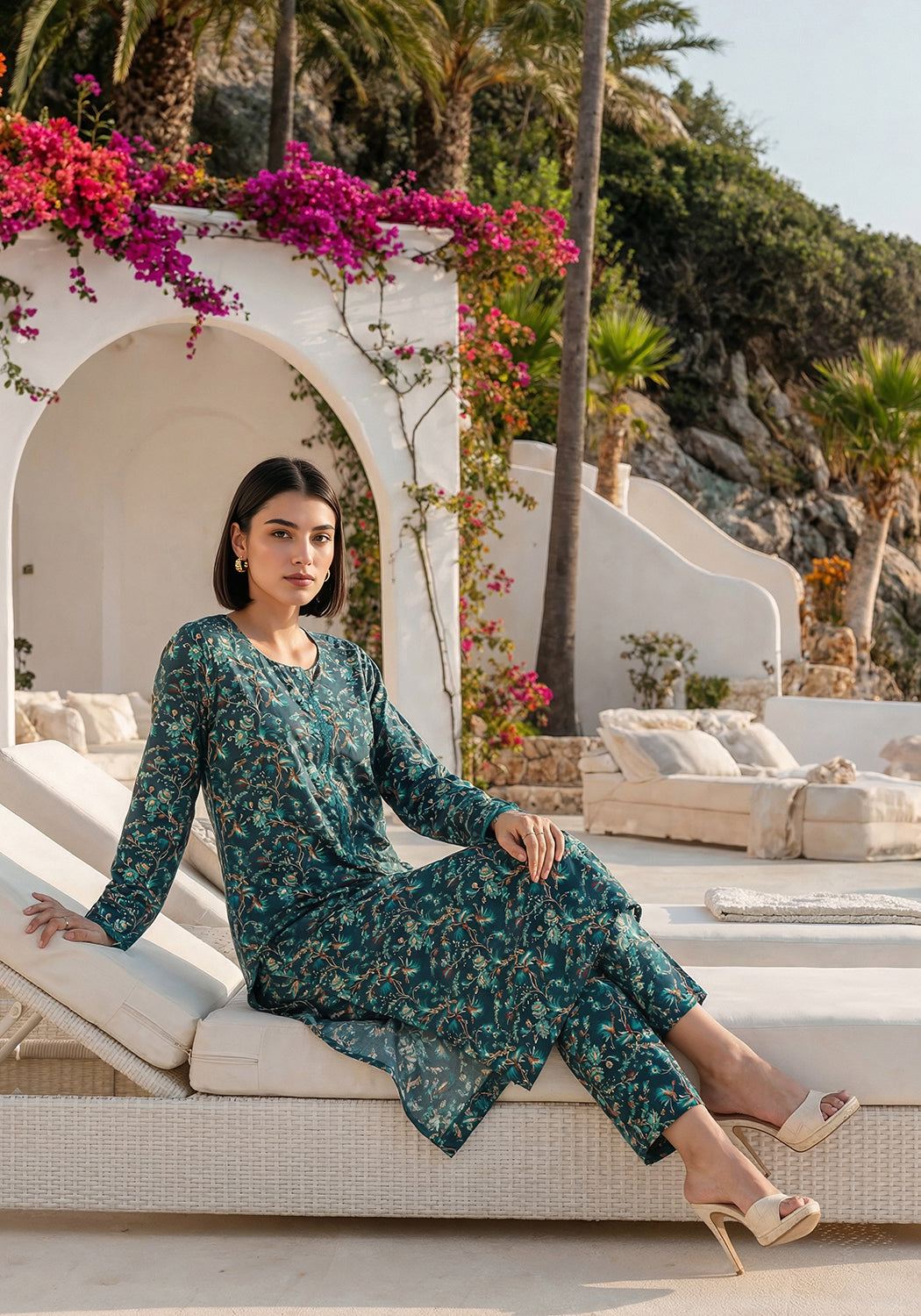 Midnight Aztec | Stitched  2 PC | Lawn