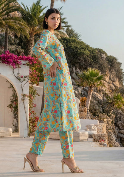 Summer Bloom | 2 PC Stitched | Lawn