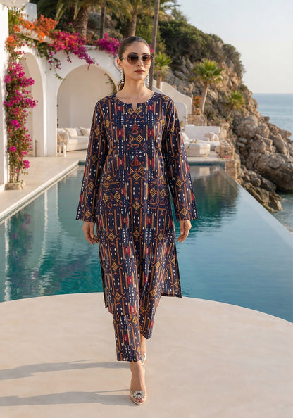 Botanical Bliss | Stitched 2 PC | Lawn