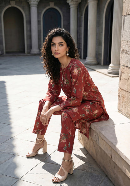 Garnet | Stitched 2 PC | Lawn