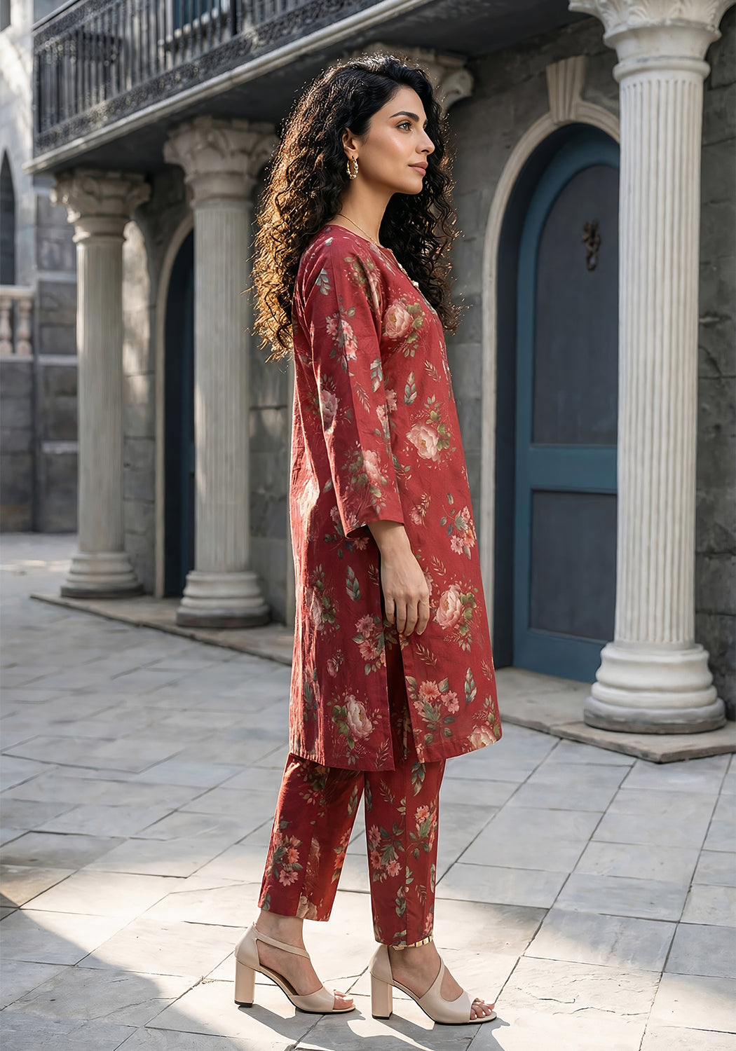 Garnet | Stitched 2 PC | Lawn