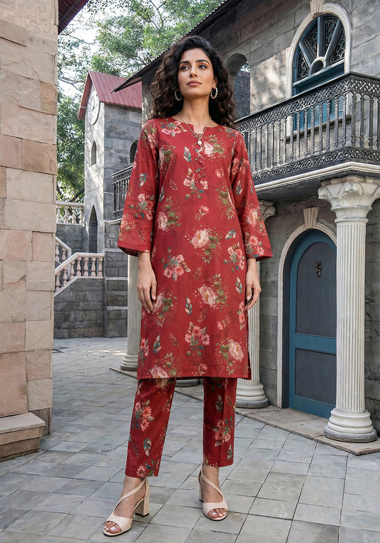 Garnet | Stitched 2 PC | Lawn