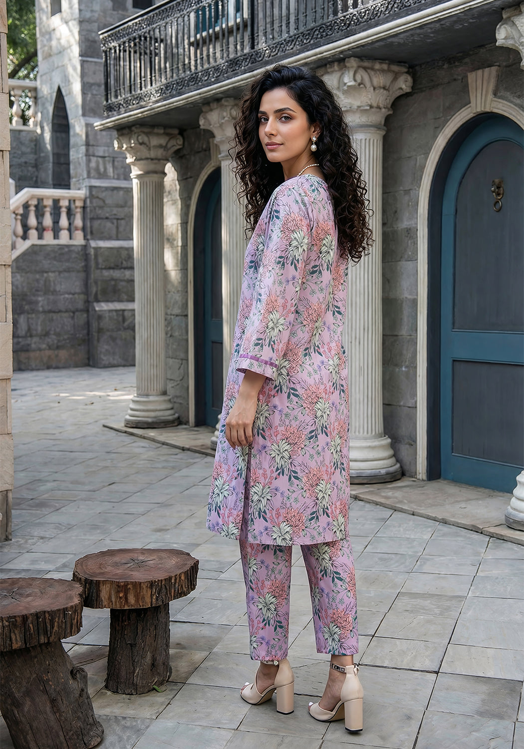 Lavender | Stitched 2 PC | Lawn