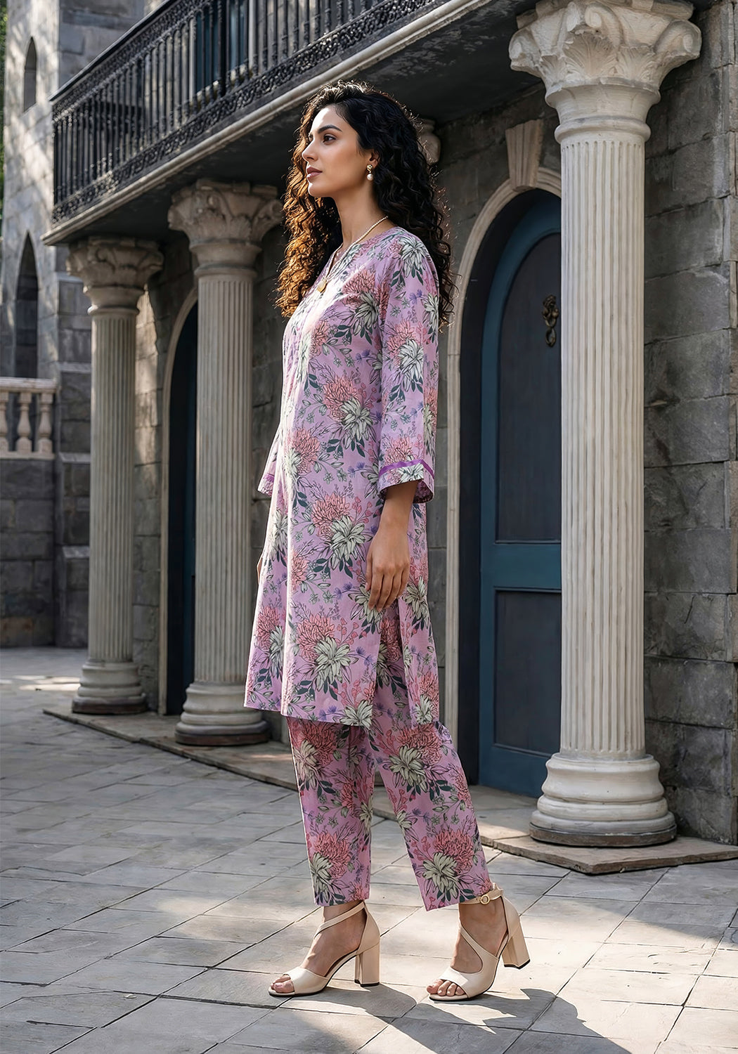 Lavender | Stitched 2 PC | Lawn