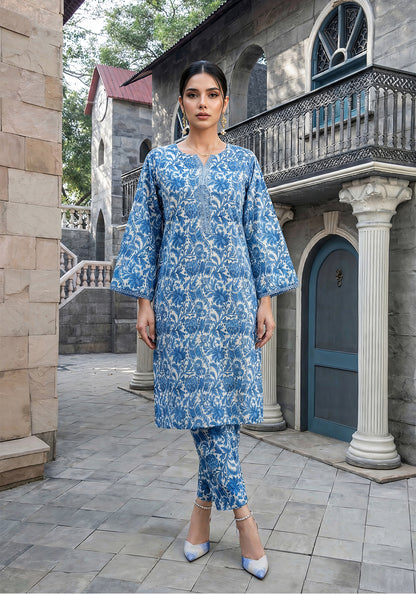 Ocean - | Stitched 2 PC | Lawn