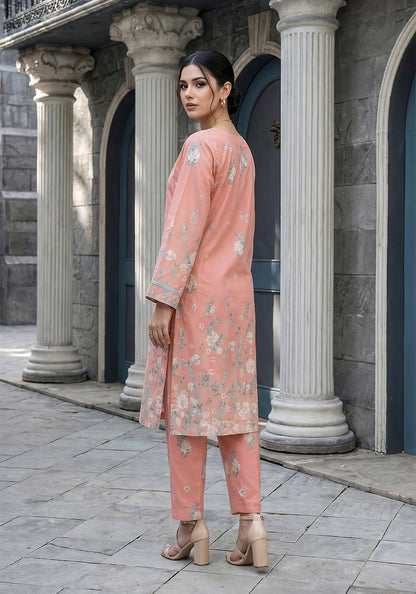 Peach Whisper | Stitched 2 PC | Lawn