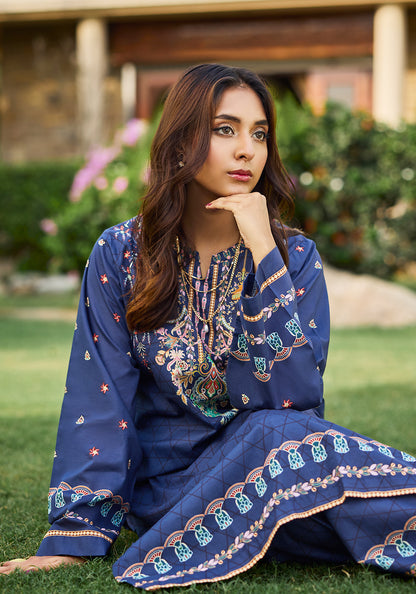 Midnight  Monarch | Stitched 2 PC | Lawn