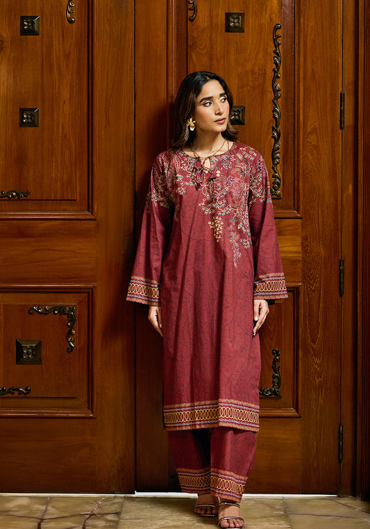 Gul-e-Anar | Stitched 2 PC | Lawn
