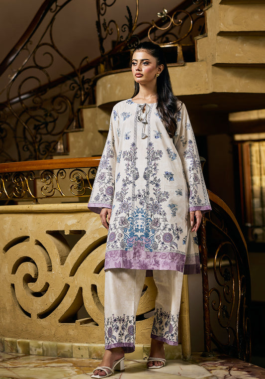 Flora Glow| Stitched 2 PC | Lawn