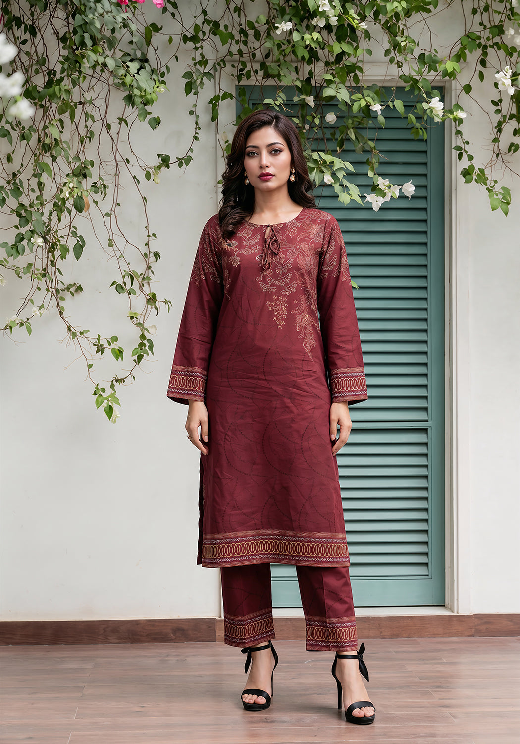 Gul-e-Anar | Stitched 2 PC | Lawn