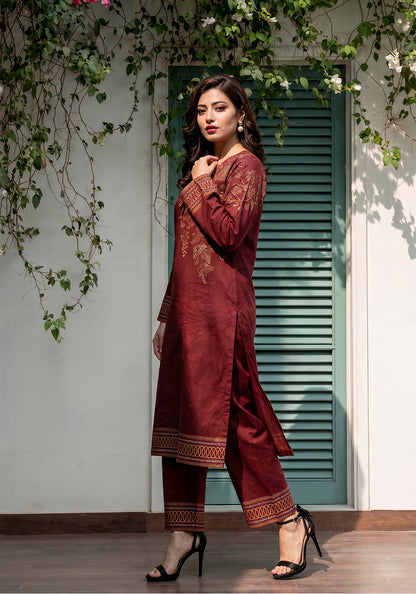 Gul-e-Anar | Stitched 2 PC | Lawn