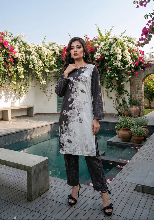 Urban flora | Stitched 2 PC | Lawn