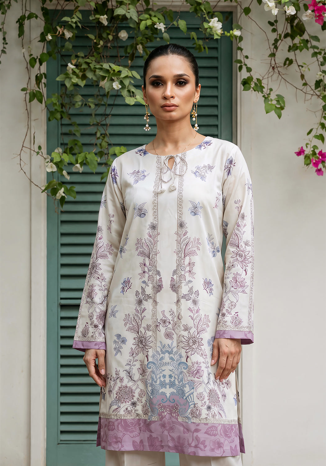 Flora Glow| Stitched 2 PC | Lawn