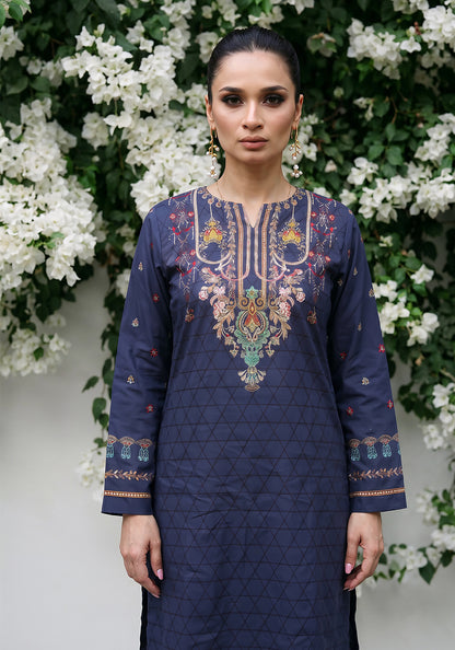 Midnight  Monarch | Stitched 2 PC | Lawn
