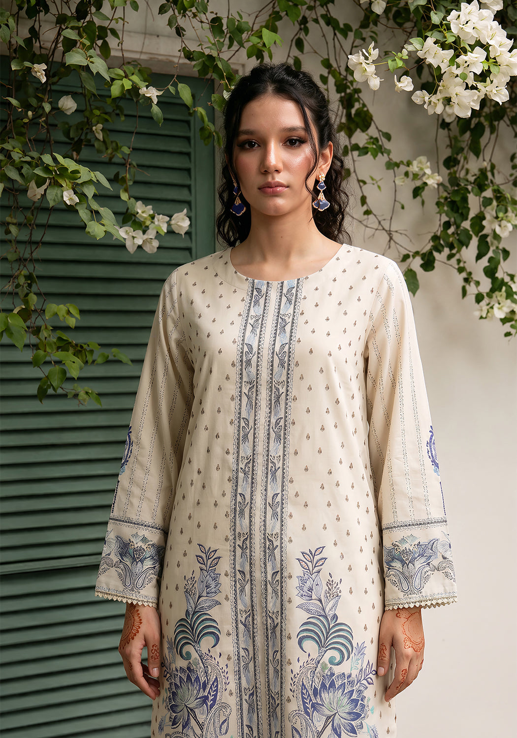 Sapphire Vine | Stitched 2 PC | Lawn