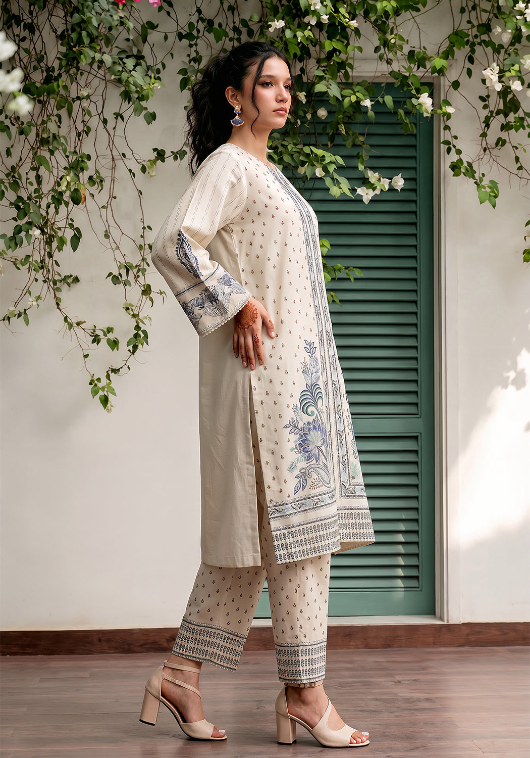 Sapphire Vine | Stitched 2 PC | Lawn
