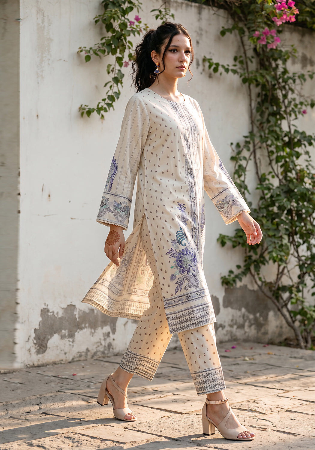Sapphire Vine | Stitched 2 PC | Lawn