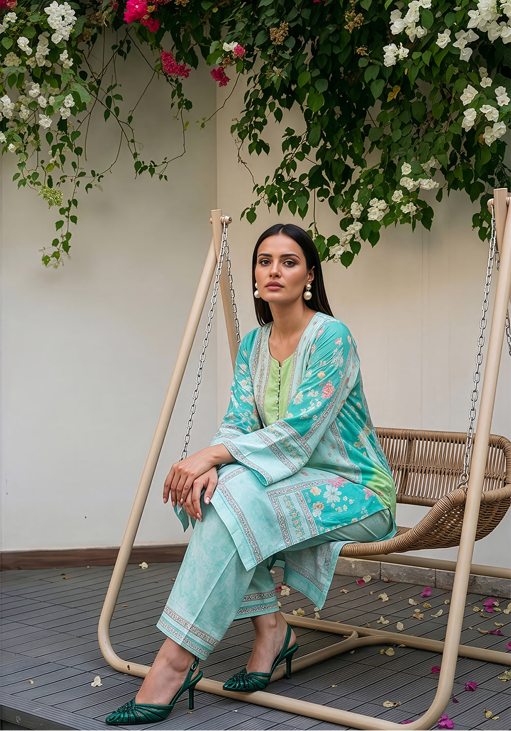 Mint Muse | Stitched 2 PC | Lawn