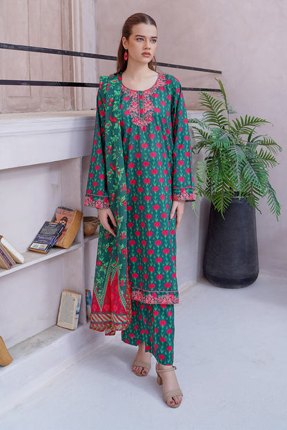 LEA | Embroidery Stitched 3 pcs | lawn