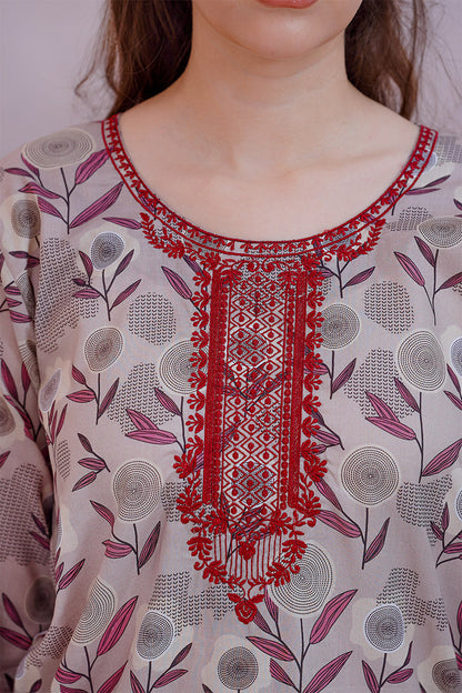 ELENA | Embroidery Stitched 3 pcs | lawn